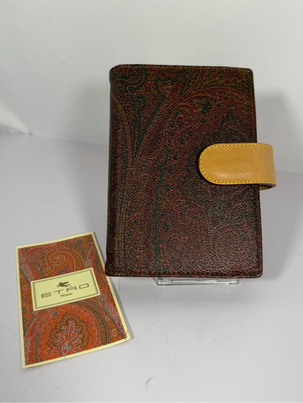 1299: ETRO Vintage Paisley 6-Ring Agenda Planner Organizer 1999 Inserts